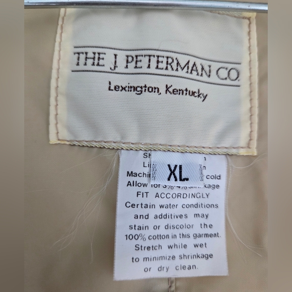 Vintage J. Peterman & Co. Long Duster Horseman Coat Yellowstone - Picture 4 of 17